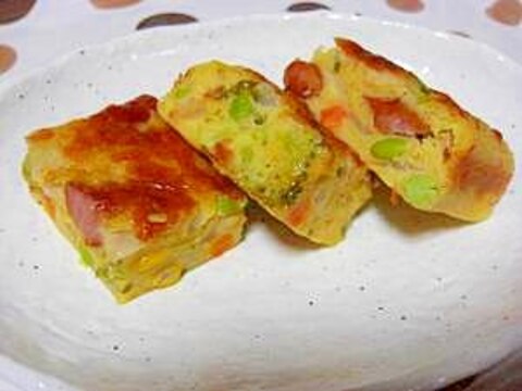 お野菜たっぷり★混ぜて焼くだけ！簡単ケークサレ♪